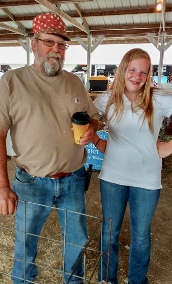 Bob with granddaughter Hannah